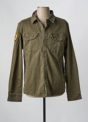 Veste casual fermeture boutonnée sur le devant vert DAYTONA homme
