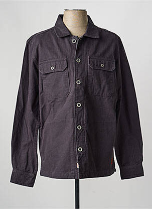 Veste casual fermeture boutonnée sur le devant bleu IRON AND RESIN homme