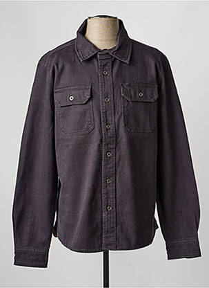 Veste casual fermeture boutonnée sur le devant bleu IRON AND RESIN homme