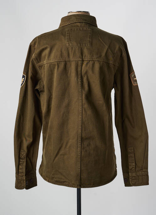 Veste casual fermeture boutonnée sur le devant vert DAYTONA homme