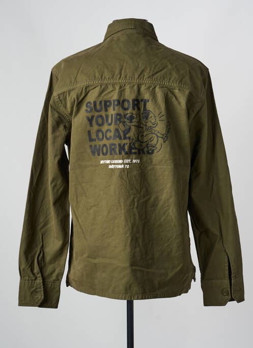 Veste casual fermeture boutonnée sur le devant vert DAYTONA homme