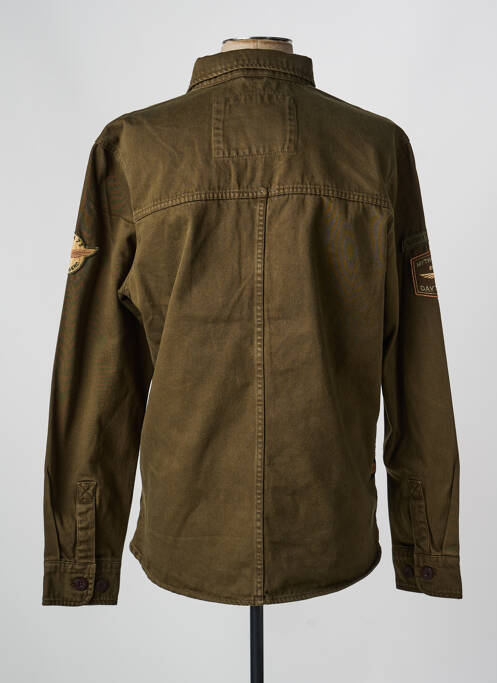 Veste casual fermeture boutonnée sur le devant vert DAYTONA homme