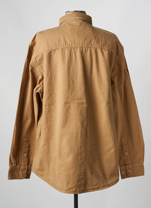 Veste casual fermeture boutonnée sur le devant marron MARINE NATIONALE homme