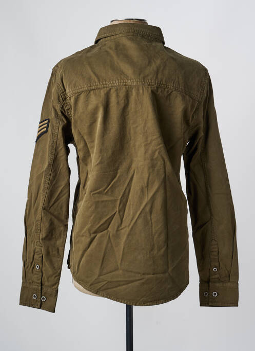 Veste casual fermeture boutonnée sur le devant vert DAYTONA homme