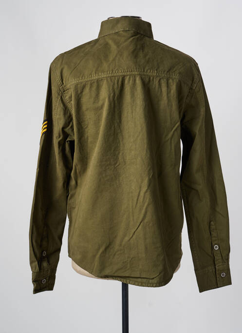Veste casual fermeture boutonnée sur le devant vert DAYTONA homme