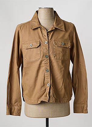 Veste casual fermeture boutonnée sur le devant marron IRON AND RESIN homme