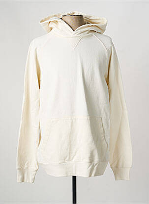 Sweat-shirt à capuche manches longues manches longues beige IRON AND RESIN homme