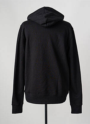 Sweat-shirt à capuche manches longues manches longues noir DAYTONA homme