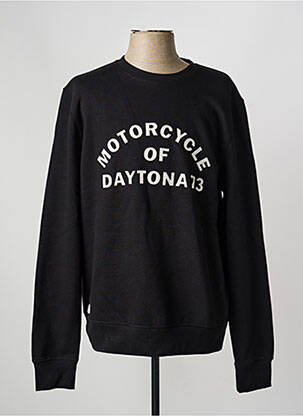 Sweat-shirt stretch manches longues noir DAYTONA homme