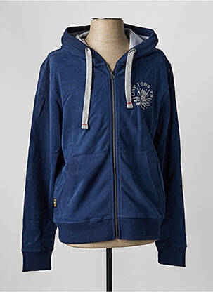 Veste casual coupe droite bleu DAYTONA homme