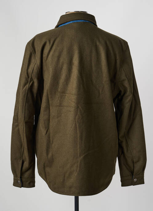 Veste casual fermeture boutonnée sur le devant vert IRON AND RESIN homme