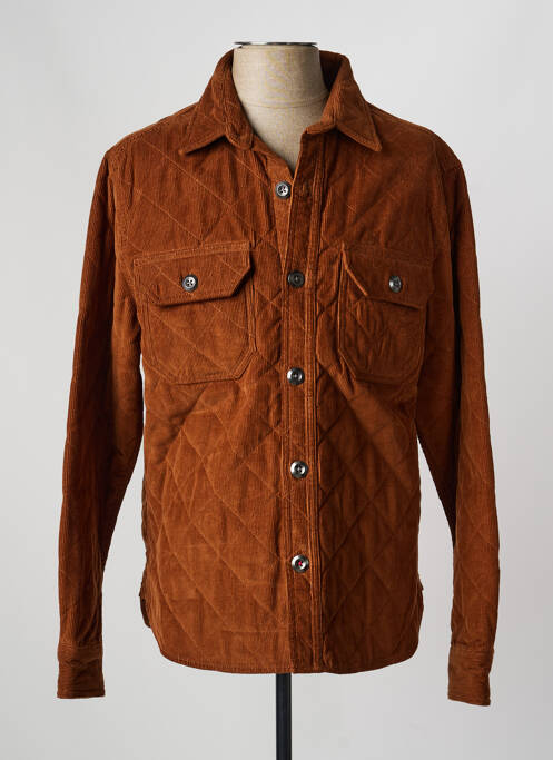 Veste casual fermeture boutonnée sur le devant marron IRON AND RESIN homme