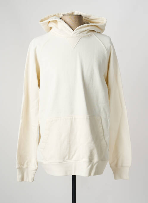 Sweat-shirt à capuche manches longues manches longues beige IRON AND RESIN homme