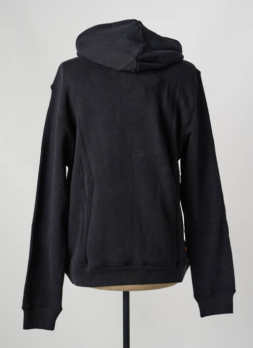 Sweat-shirt à capuche tissage jersey manches longues noir DAYTONA homme