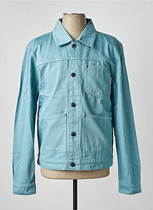 Veste casual fermeture boutonnée sur le devant bleu IRON AND RESIN homme