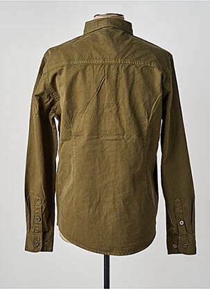 Veste casual fermeture boutonnée sur le devant vert IRON AND RESIN homme
