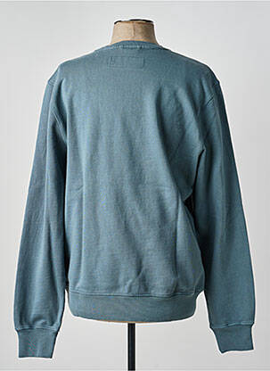 Sweat-shirt manches longues manches longues bleu IRON AND RESIN homme