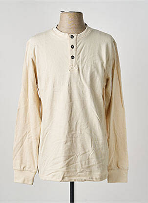 Pull col rond manches longues beige IRON AND RESIN homme