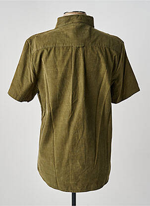 Chemise manches courtes coupe droite vert IRON AND RESIN homme