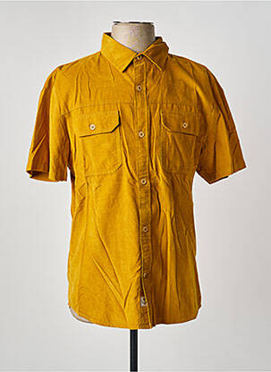Chemise manches courtes coupe droite jaune IRON AND RESIN homme