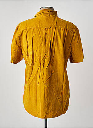 Chemise manches courtes coupe droite jaune IRON AND RESIN homme