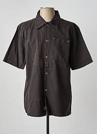 Chemise manches courtes coupe droite gris IRON AND RESIN homme