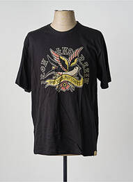 T-shirt stretch manches courtes noir IRON AND RESIN homme