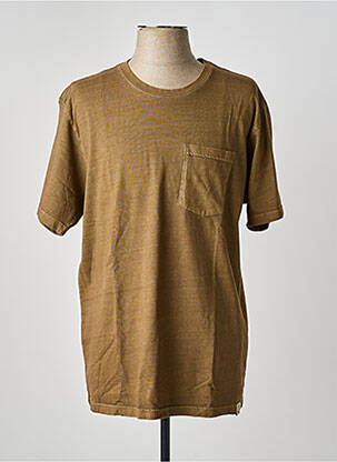 T-shirt coupe droite manches courtes marron IRON AND RESIN homme