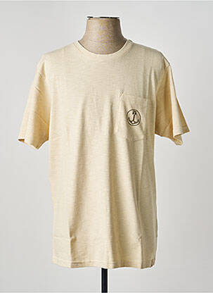 T-shirt coupe droite manches courtes beige IRON AND RESIN homme
