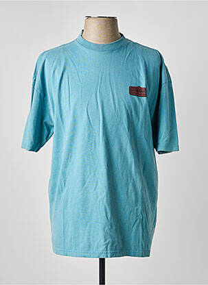 T-shirt coupe droite manches courtes bleu IRON AND RESIN homme