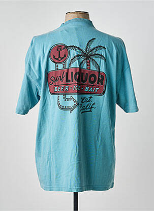 T-shirt coupe droite manches courtes bleu IRON AND RESIN homme