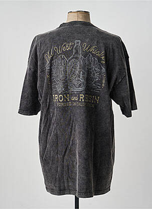 T-shirt stretch manches courtes gris IRON AND RESIN homme