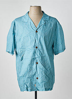 Chemise manches courtes imprimé fantaisie bleu IRON AND RESIN homme