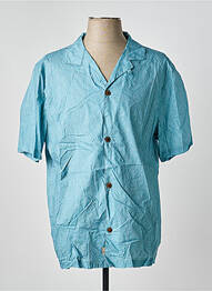 Chemise manches courtes imprimé fantaisie bleu IRON AND RESIN homme