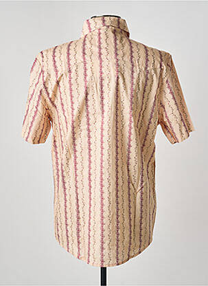 Chemise manches courtes imprimé fantaisie beige IRON AND RESIN homme