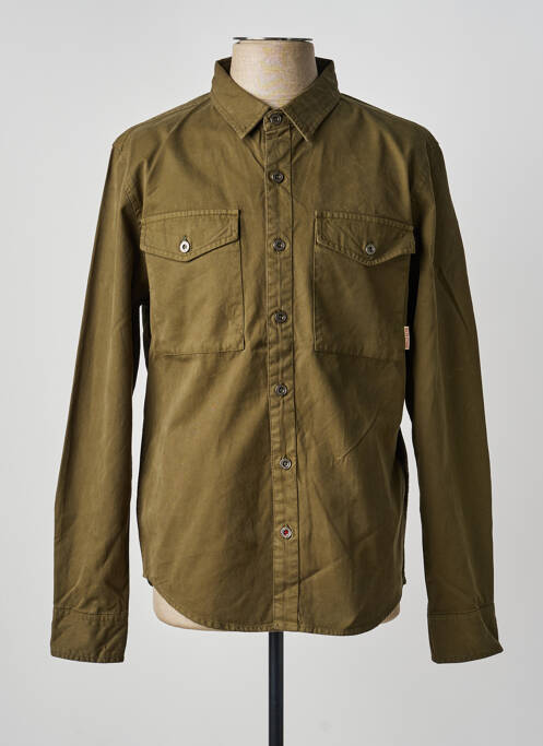 Veste casual fermeture boutonnée sur le devant vert IRON AND RESIN homme