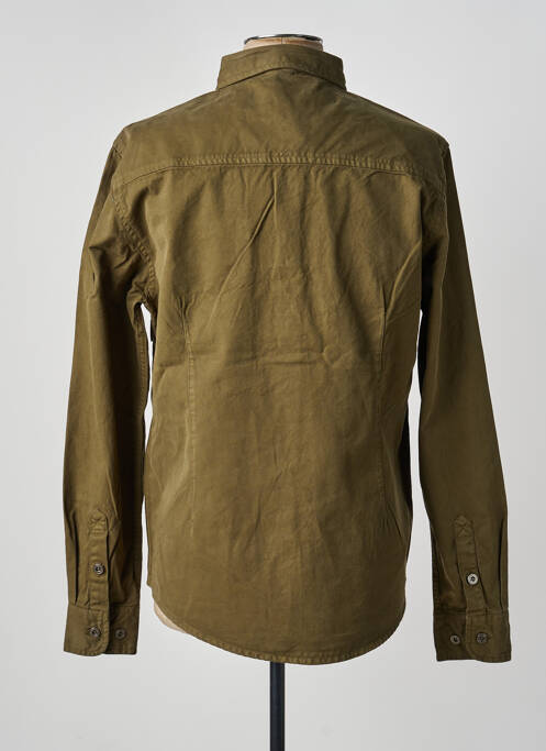 Veste casual fermeture boutonnée sur le devant vert IRON AND RESIN homme