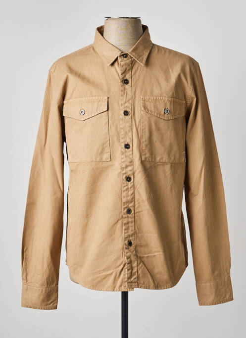 Veste casual fermeture boutonnée sur le devant beige IRON AND RESIN homme