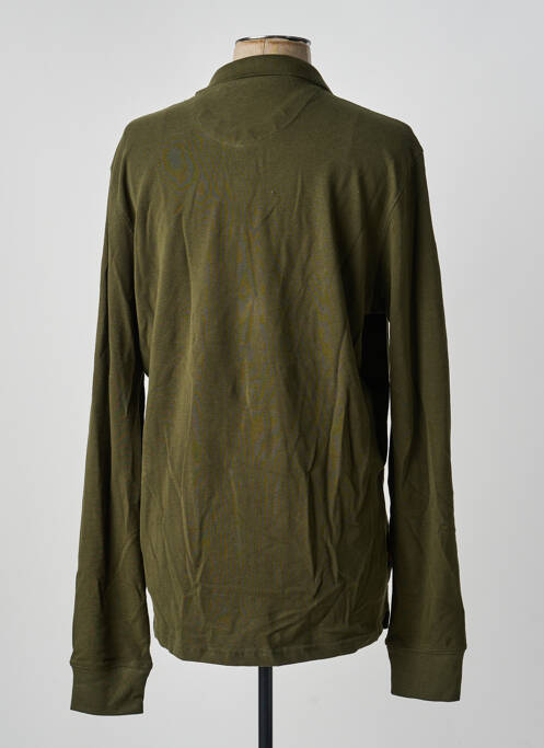 Polo manches longues manches longues vert DAYTONA homme