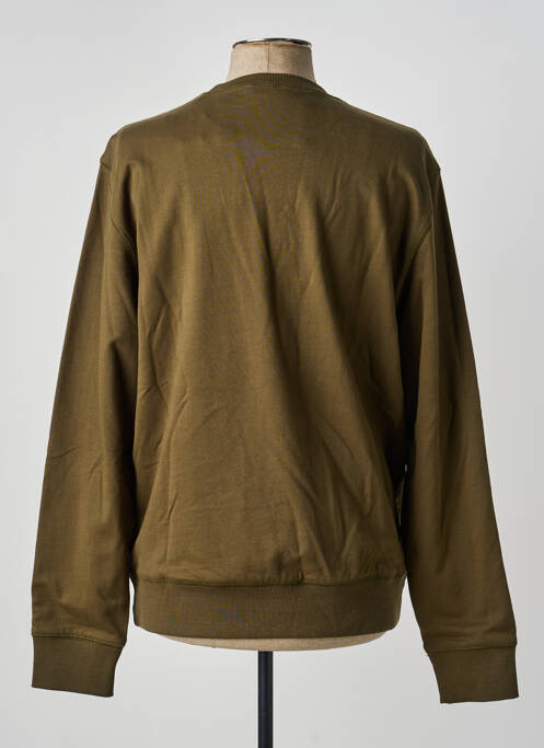 Sweat-shirt manches longues manches longues vert IRON AND RESIN homme