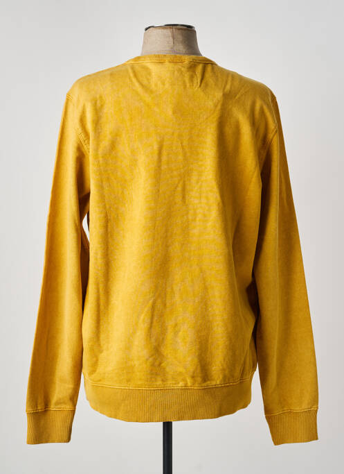Sweat-shirt manches longues manches longues jaune IRON AND RESIN homme