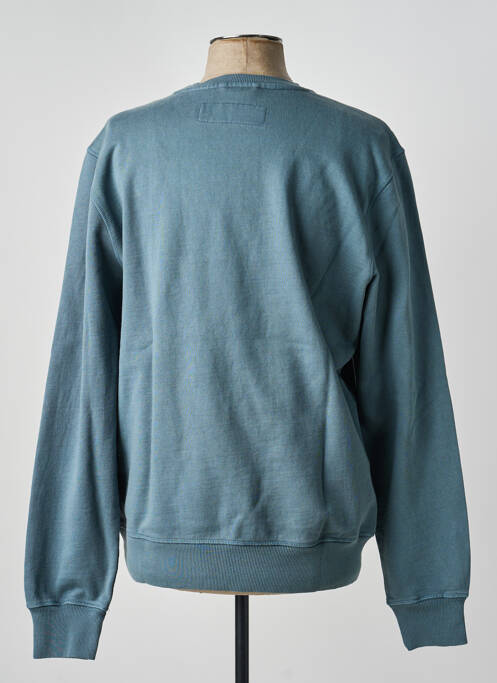 Sweat-shirt manches longues manches longues bleu IRON AND RESIN homme