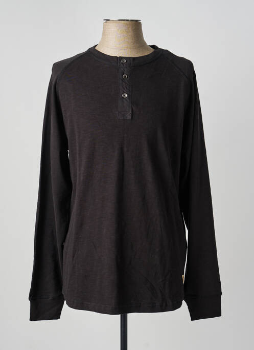 T-shirt coupe droite manches longues noir IRON AND RESIN homme