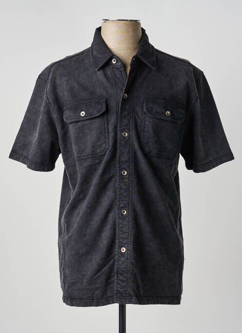 Chemise manches courtes coupe cintrée gris IRON AND RESIN homme