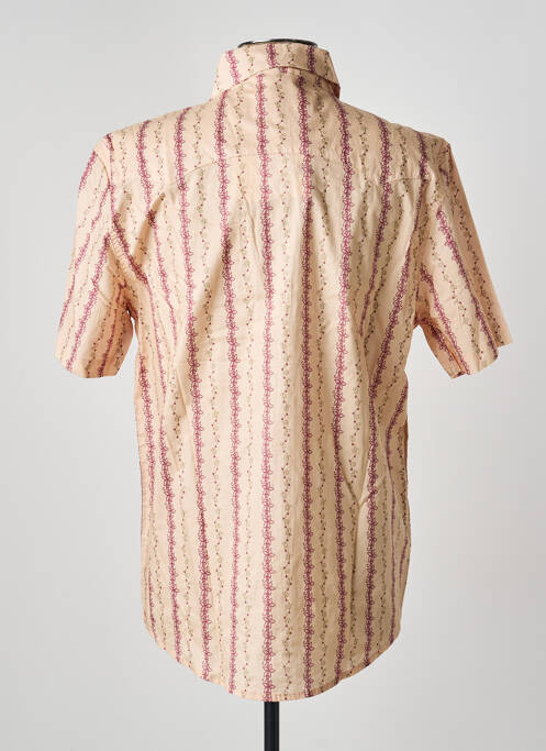 Chemise manches courtes imprimé fantaisie beige IRON AND RESIN homme
