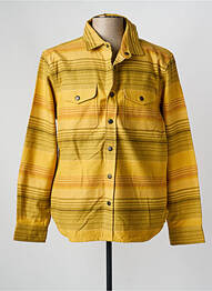 Chemise manches longues imprimé rayures jaune IRON AND RESIN homme