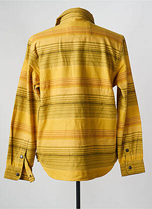 Chemise manches longues imprimé rayures jaune IRON AND RESIN homme