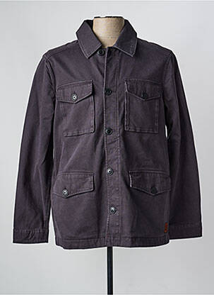 Veste casual fermeture boutonnée sur le devant gris IRON AND RESIN homme