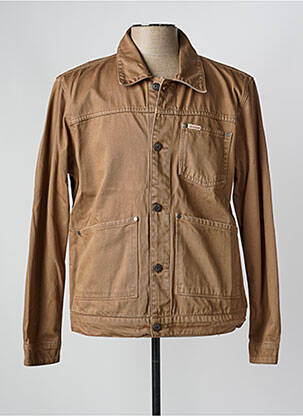 Veste casual fermeture boutonnée sur le devant marron IRON AND RESIN homme