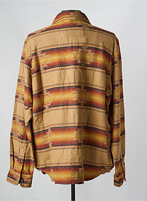 Chemise manches longues poches marron IRON AND RESIN homme